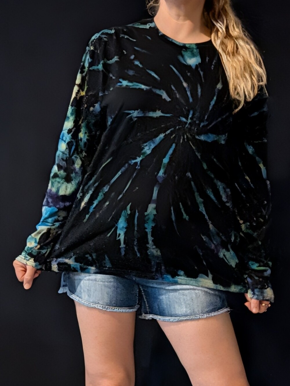 New Reverse Tiedye Unisex Long Sleeve Shirt